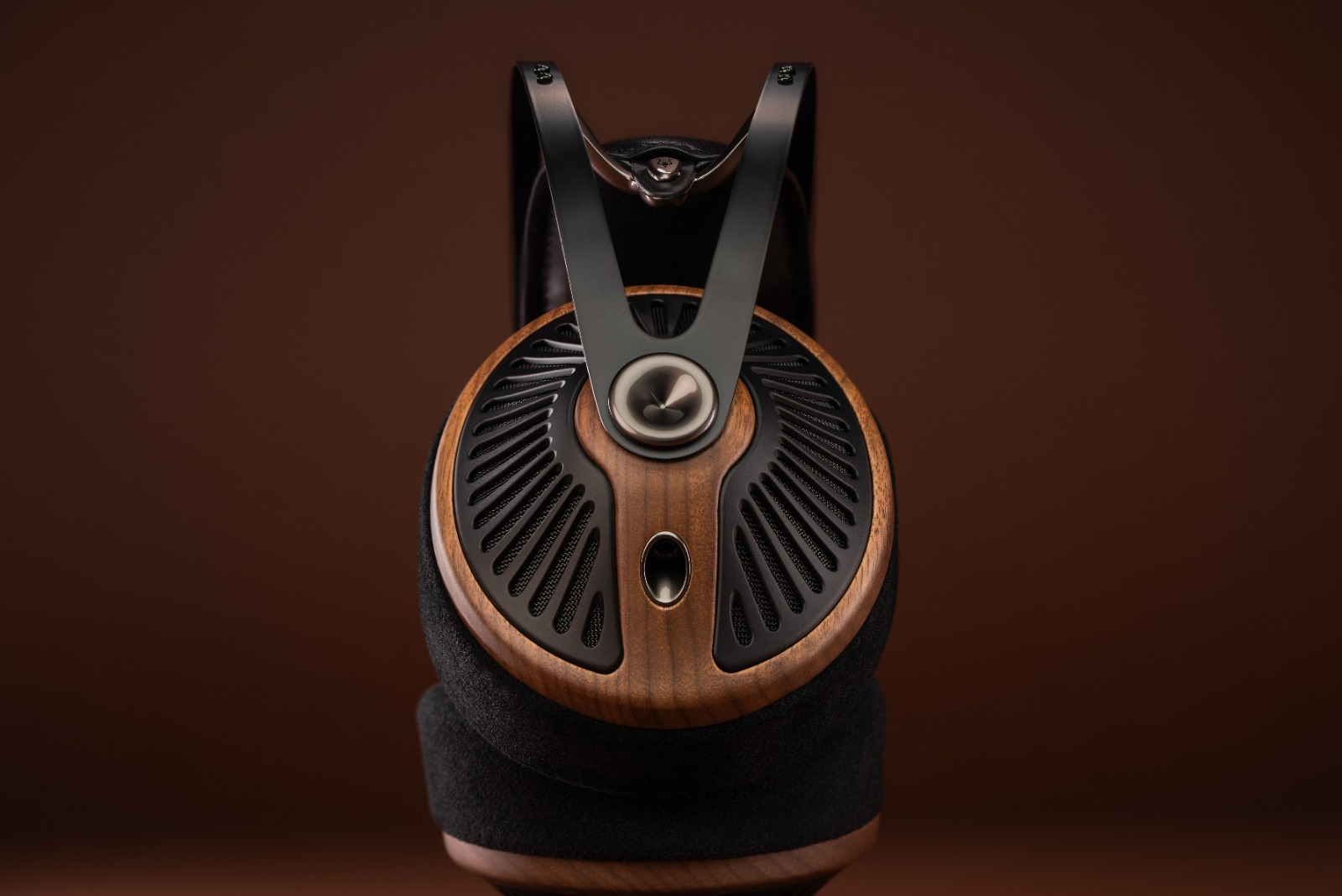 Meze 105 Silva open back headphones side view.