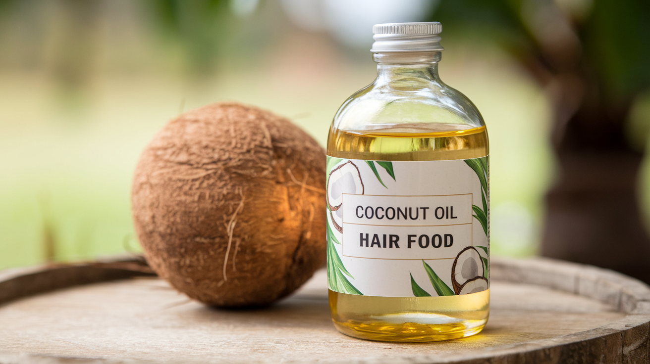 coconut oil hair food