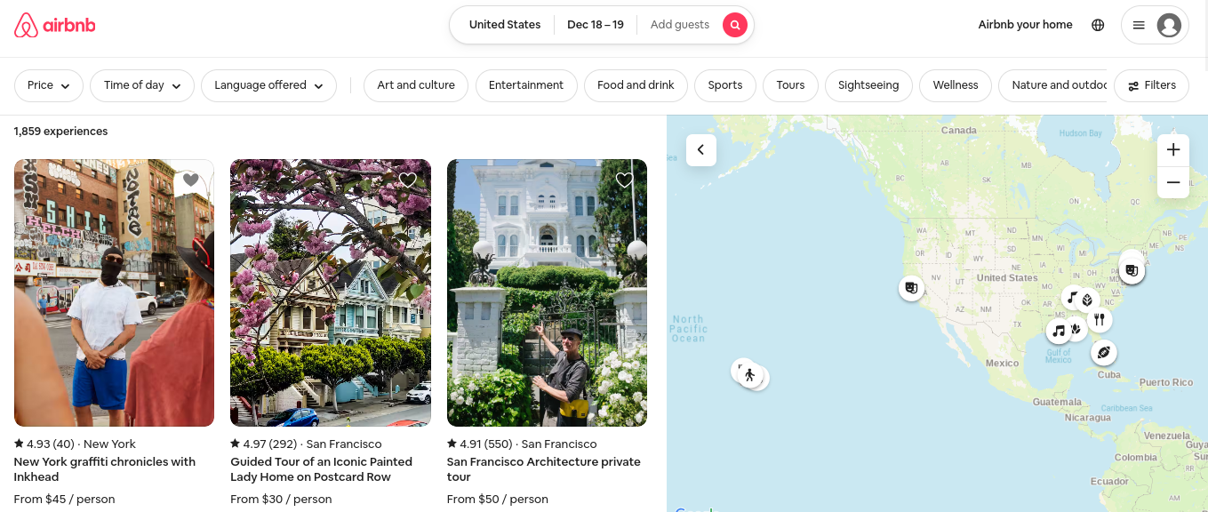 Airbnb experiences 