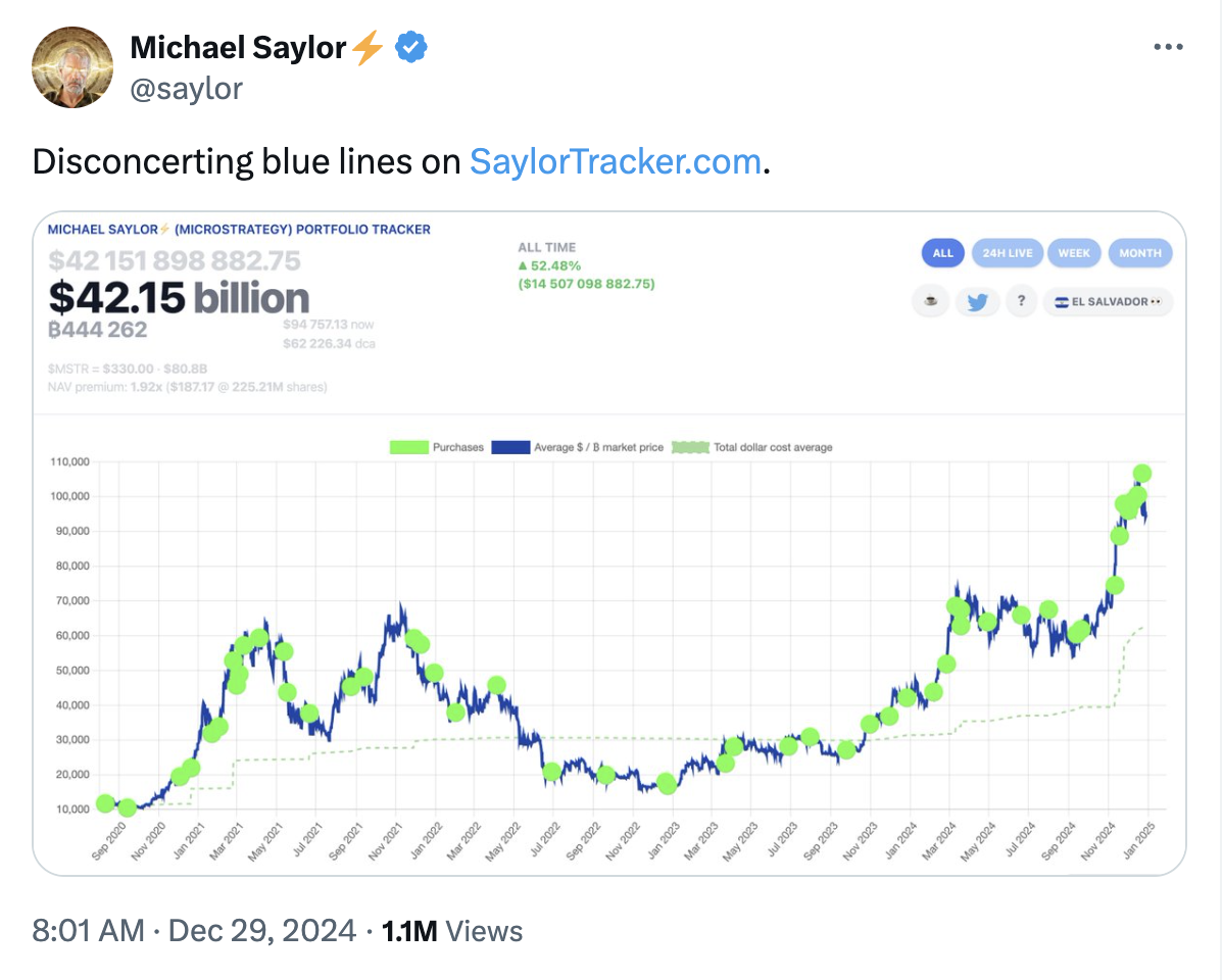 مارکیٹ کیپیٹلائزیشن، مائیکروسٹریٹیجی، میم کوائن، بٹ کوائن ETF، مائیکل سیلر