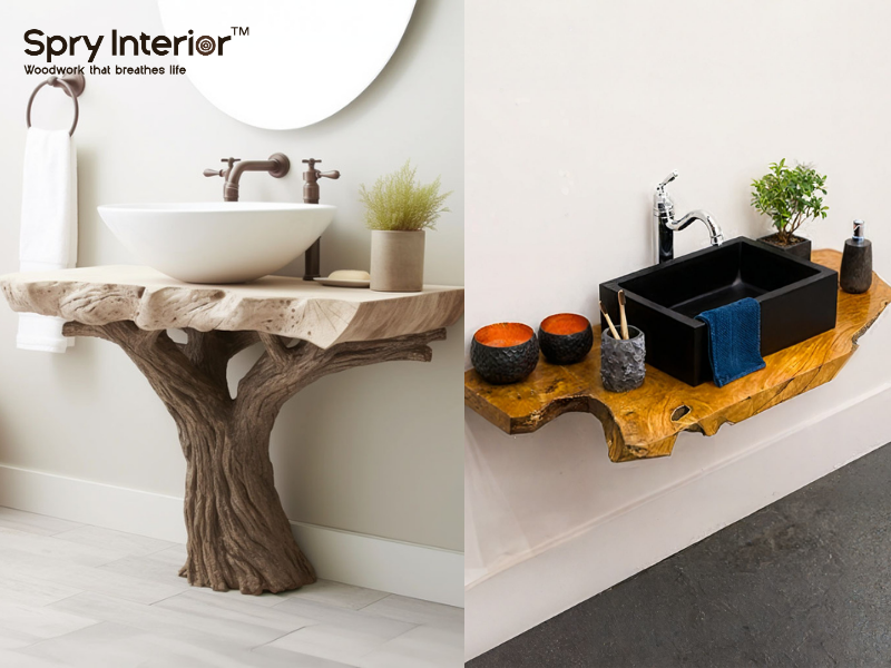 Driftwood Bathroom Vanities vs Floating Bathroom Vanities