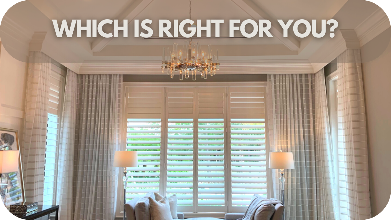 Choosing between curtains and plantation shutters