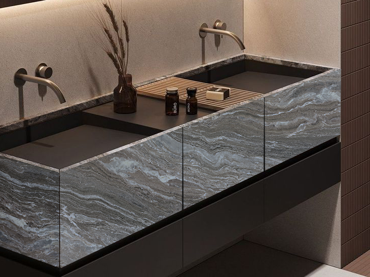 Dark fantasy marble in bathroom