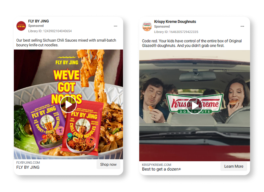 Examples of Instagram video ads using humor 