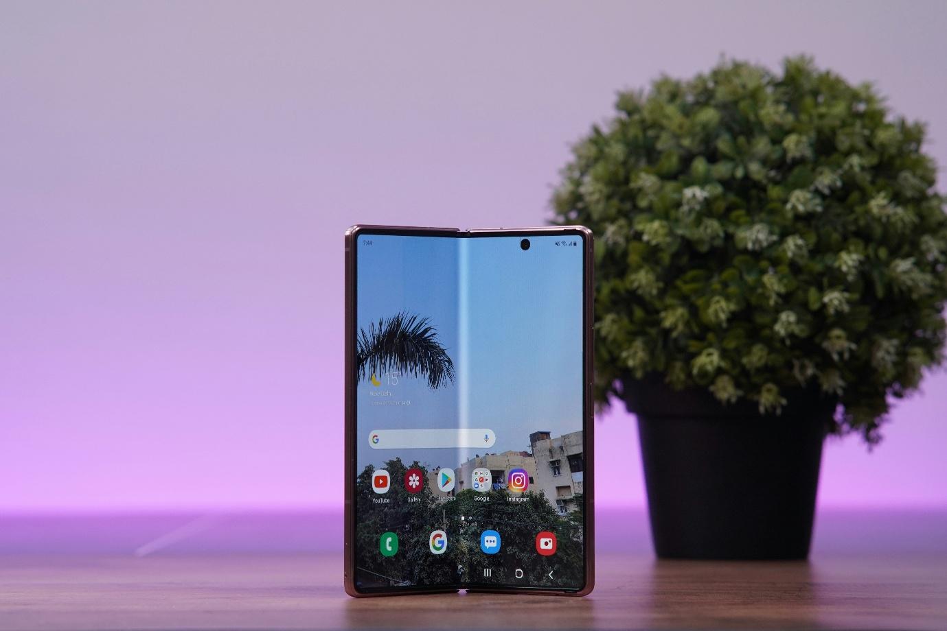 A cell phone on a table