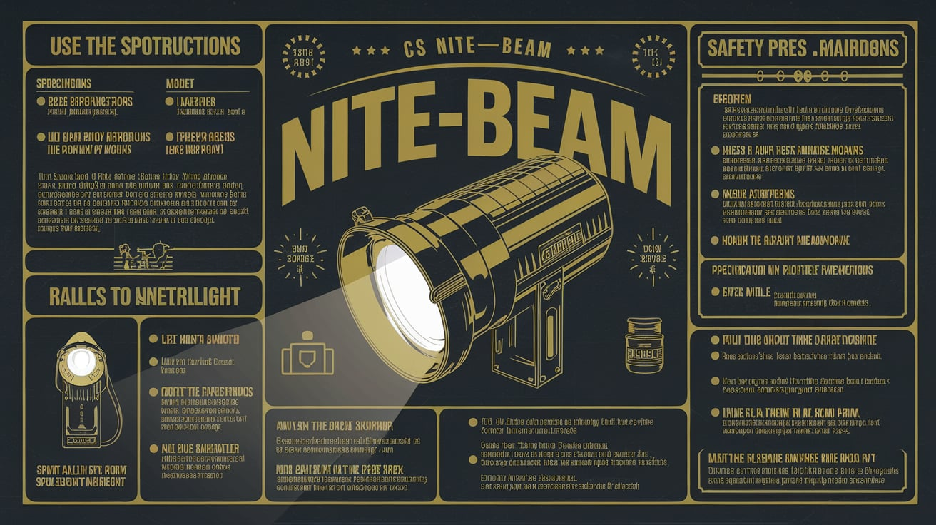 CS Nite-Beam Spotlight Model 901 Manual