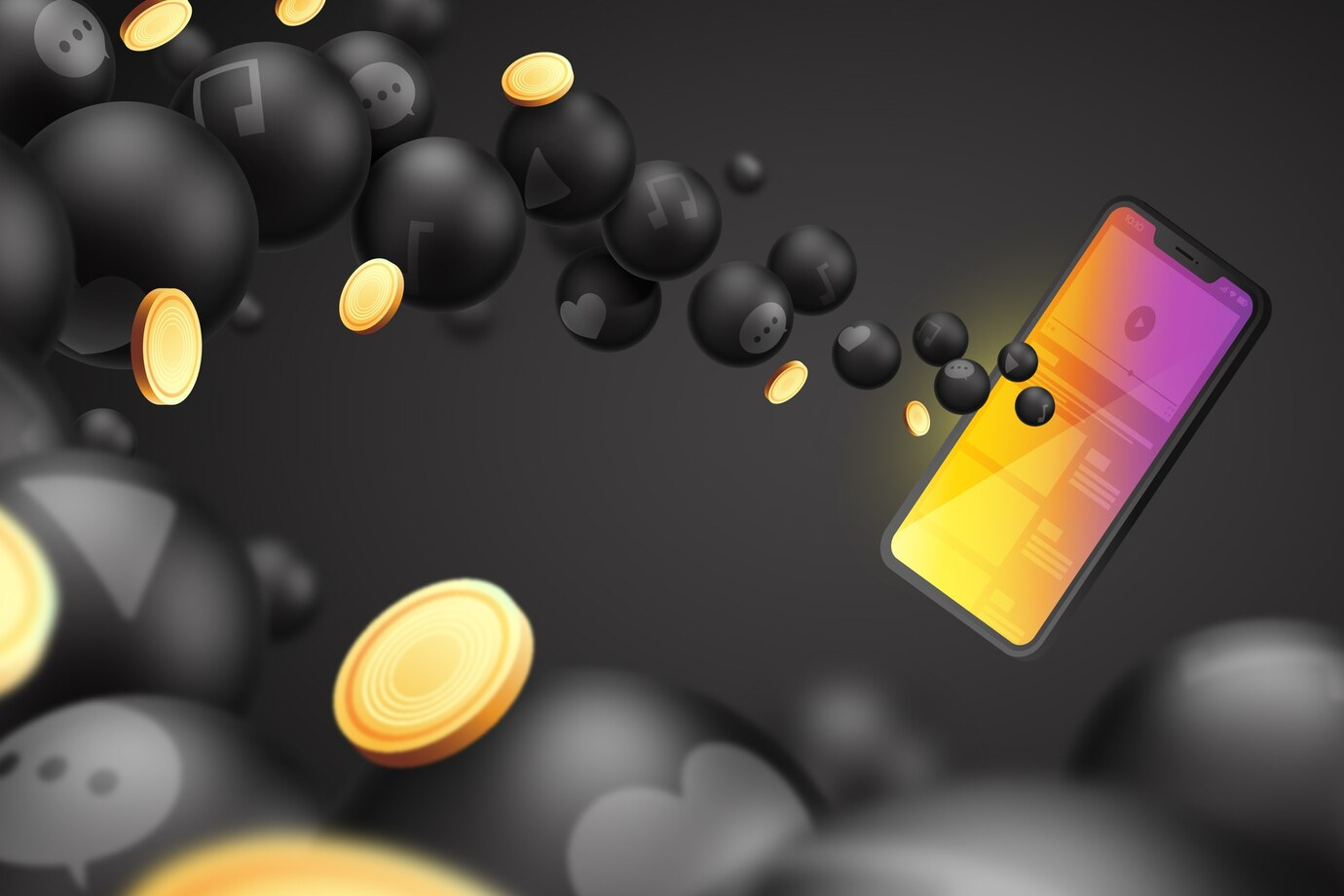 A mobile device attracting many crypto rewards.