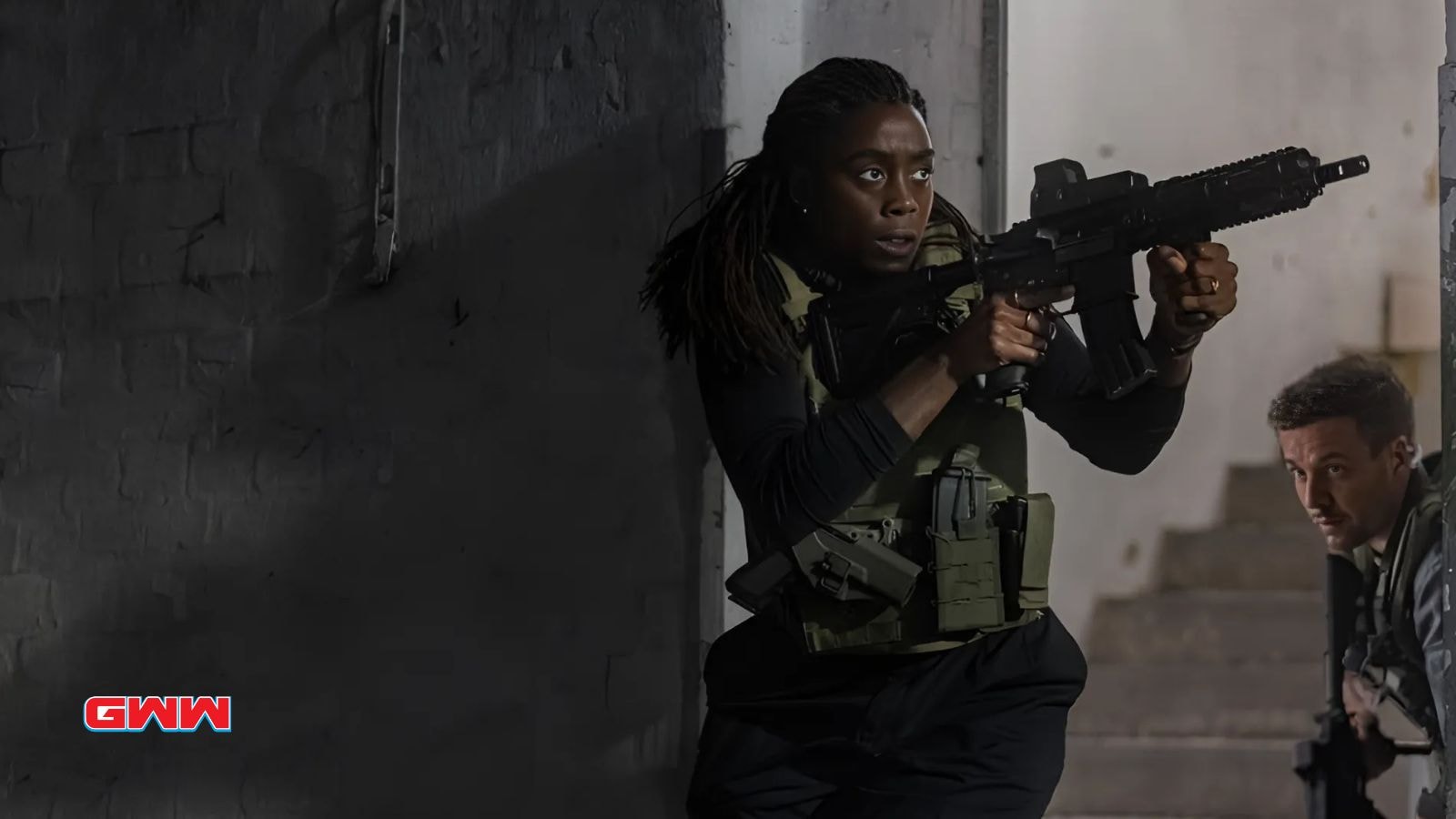 Lashana Lynch as Bianca in The Day of the Jackal