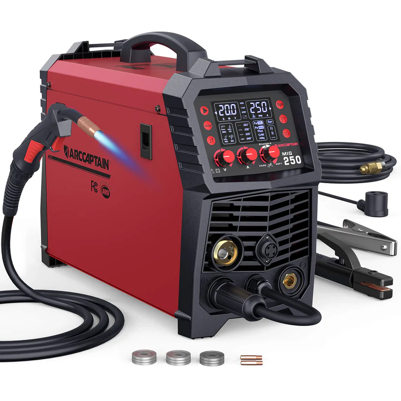 Arccaptain MIG250 MIG TIG Stick Welder Aluminum Welding Machine