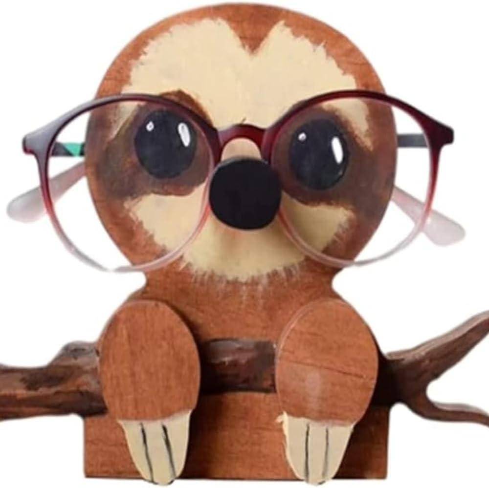 Sloth desk eyeglass holder gift for coworkers.