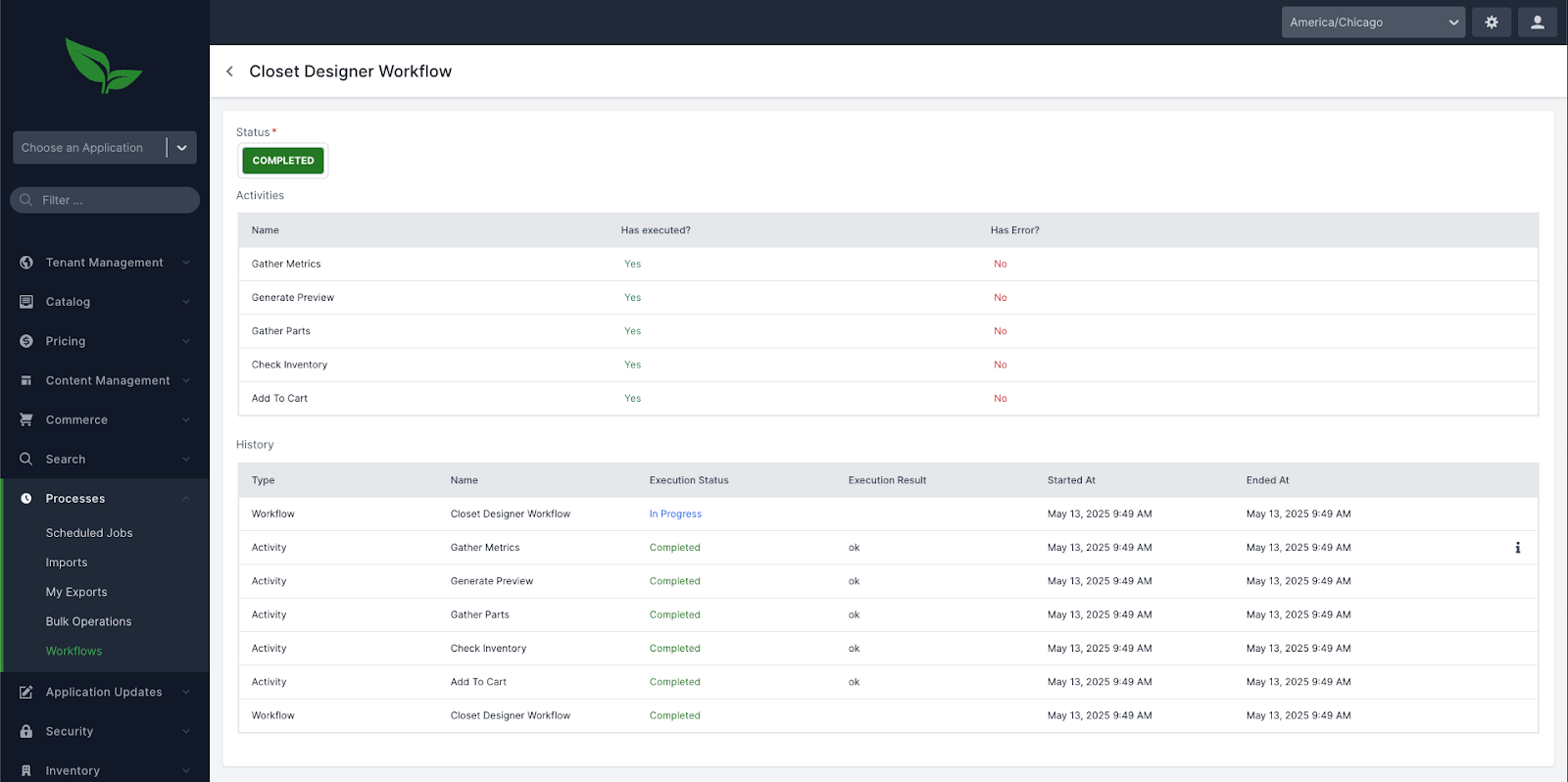 Workflow Progress