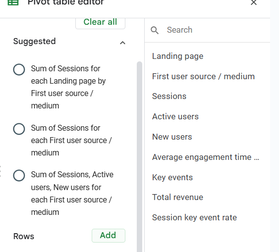 Atur isi pivot table dari PivotTable Fields