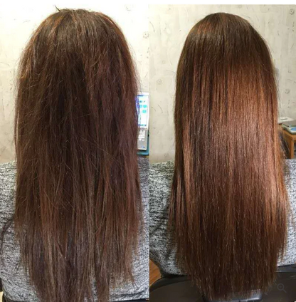Before and after photo showing smoother, healthier tips using a split end trimmer – real results from split end trimmer reviews.