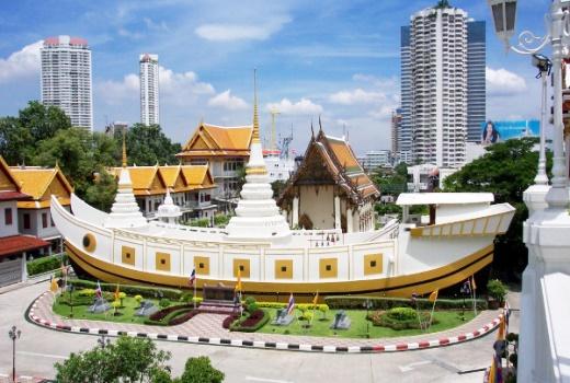 chua thuyen wat yannawa o thai lan