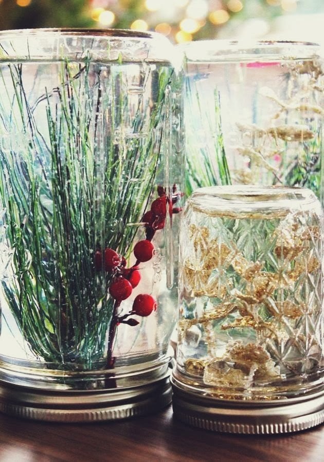 Mason Jar Underwater Forest