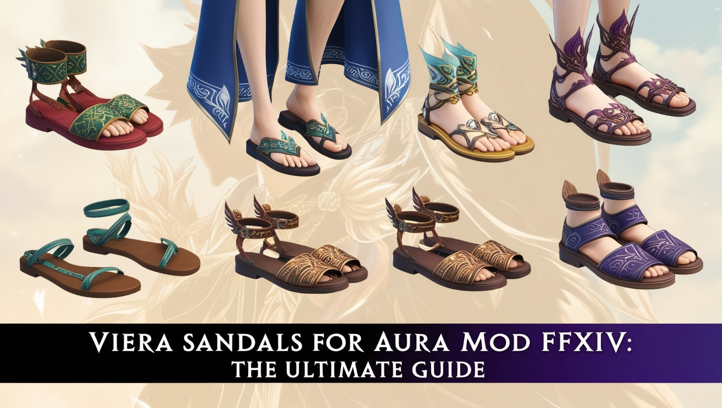 viera sandals for aura mod ffxiv