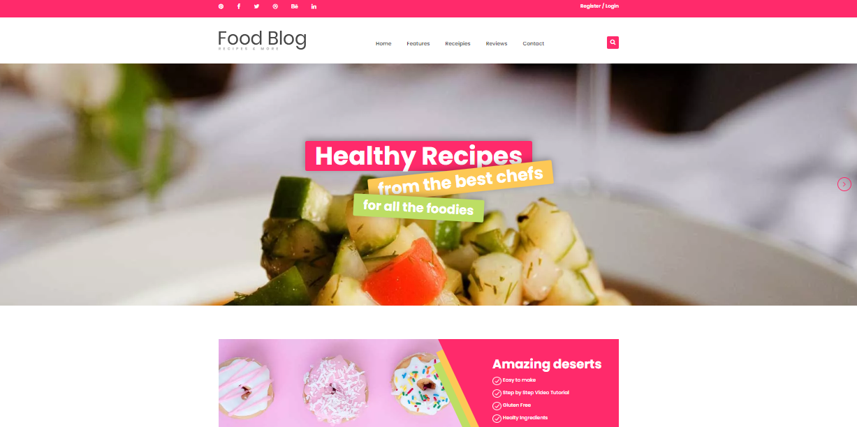 Food Blog template by Aigars Silkalns on Colorlib