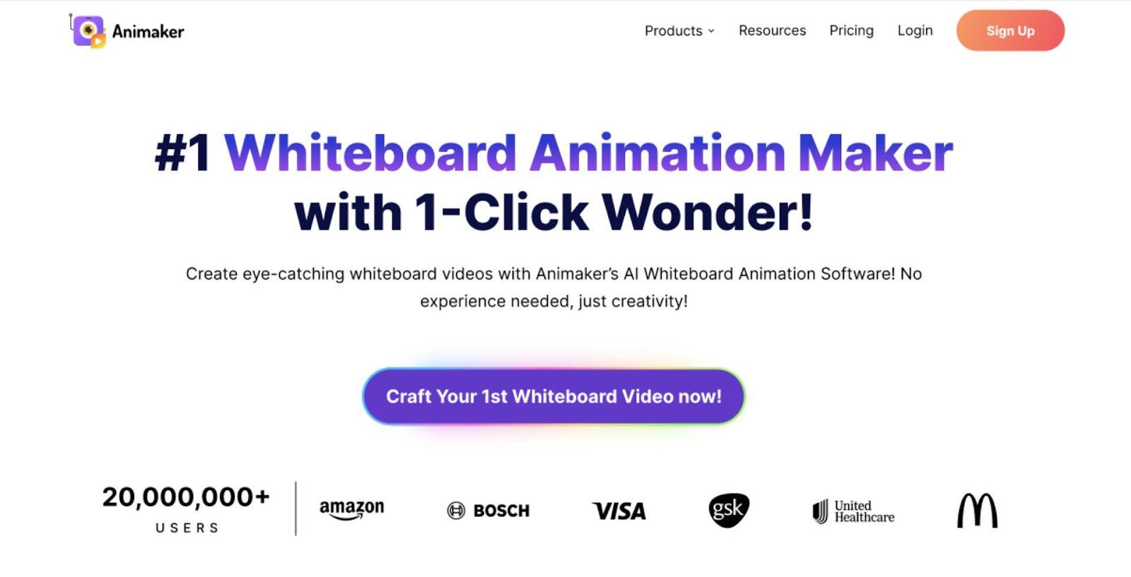 Whiteboard video maker