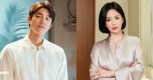 This contains an image of Gong Yoo, and Song Hye Kyo 