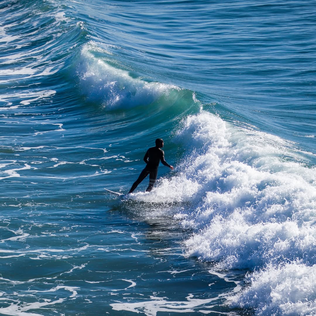 Surfing at Pismo Beach