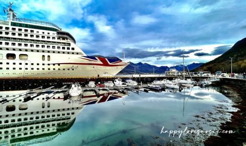 The Aurora Ship docked in Andalsnes Norway