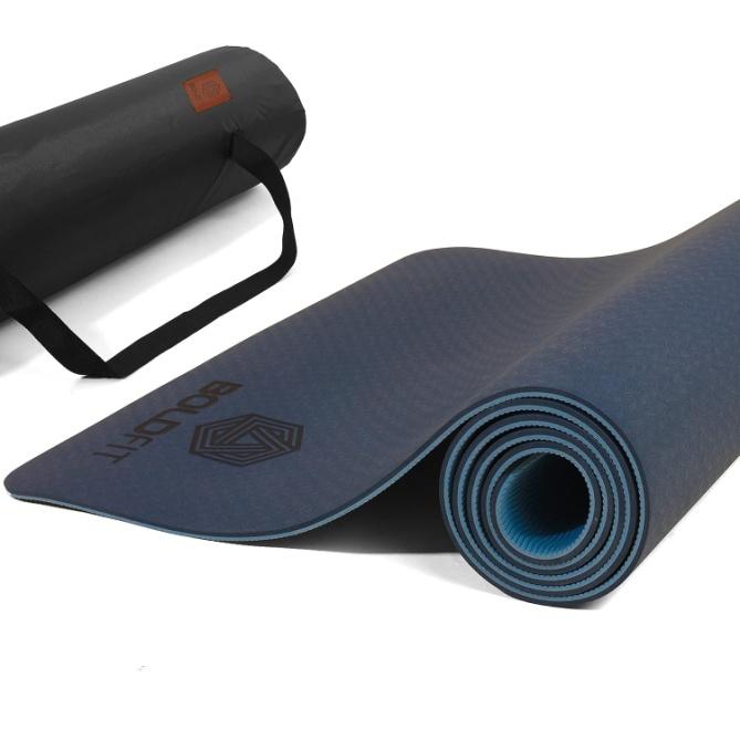 Boldfit Yoga Mat – Dark-Light Blue