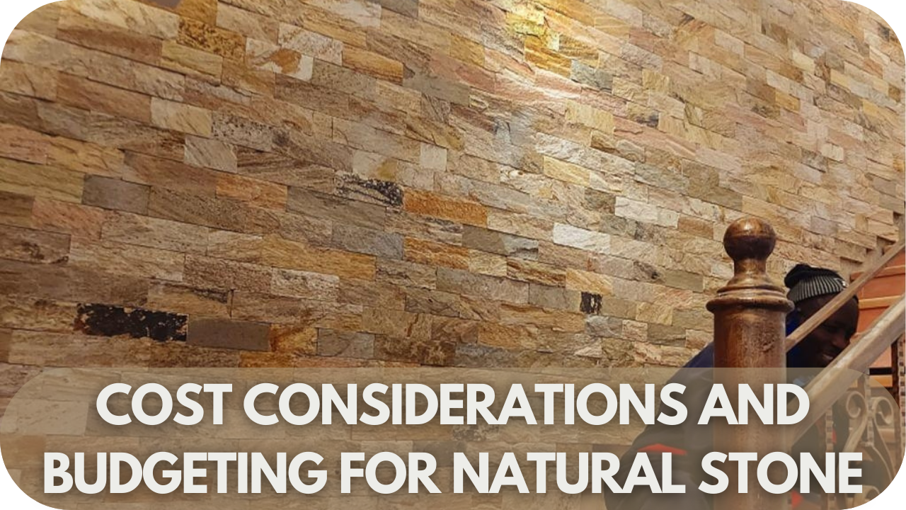 Plan your budget wisely to maximize ROI with natural stone.