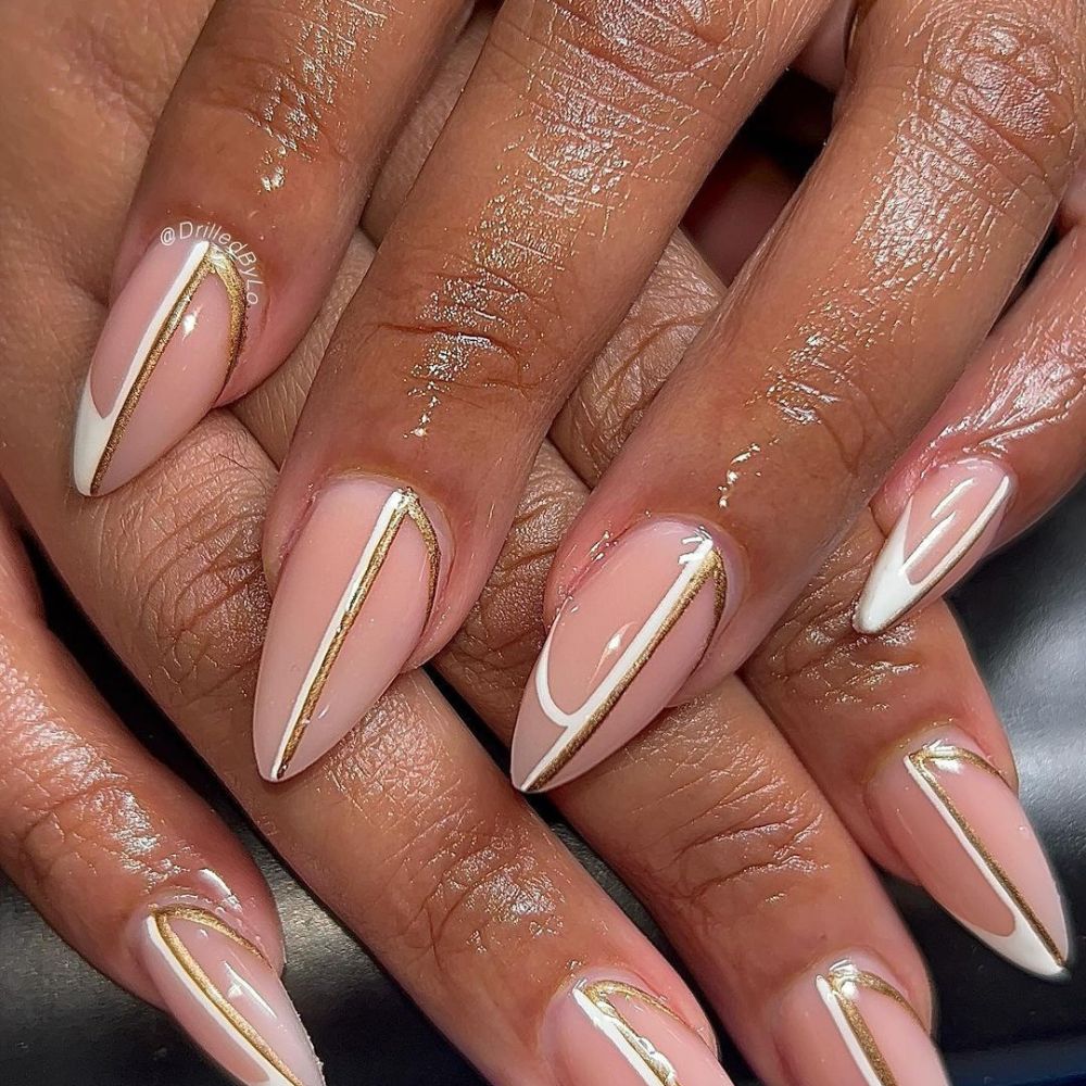 Simple White Nail Design having Minimalist nail designs