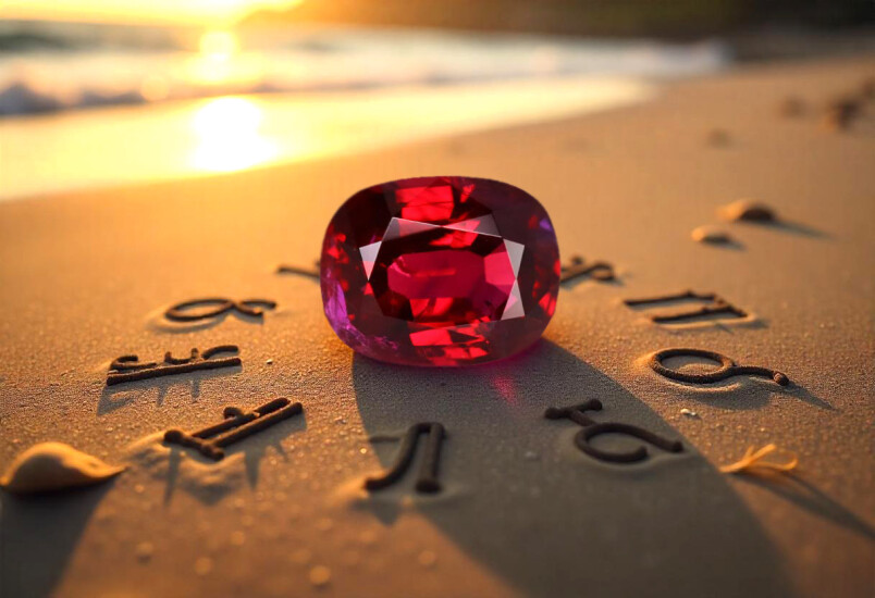 Natural Ruby stone