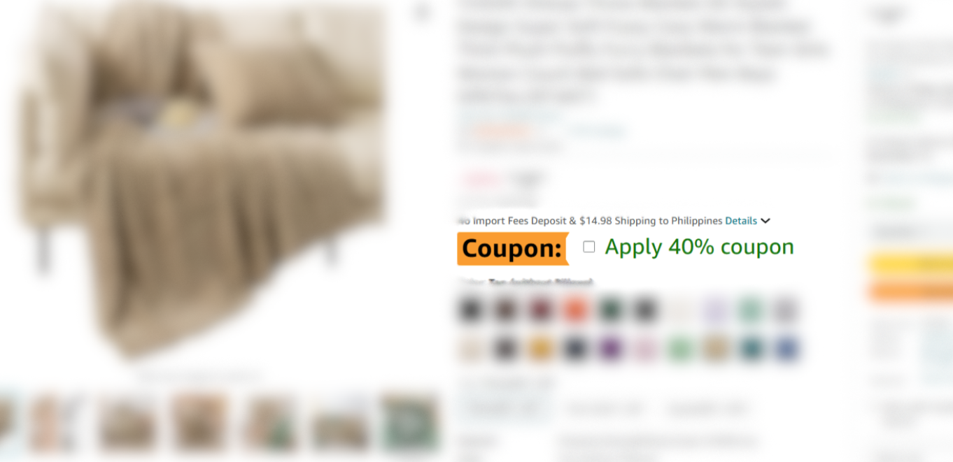 Clickable Coupon on Amazon