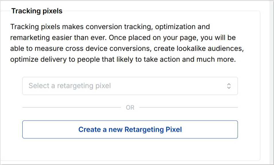 Add tracking pixels
