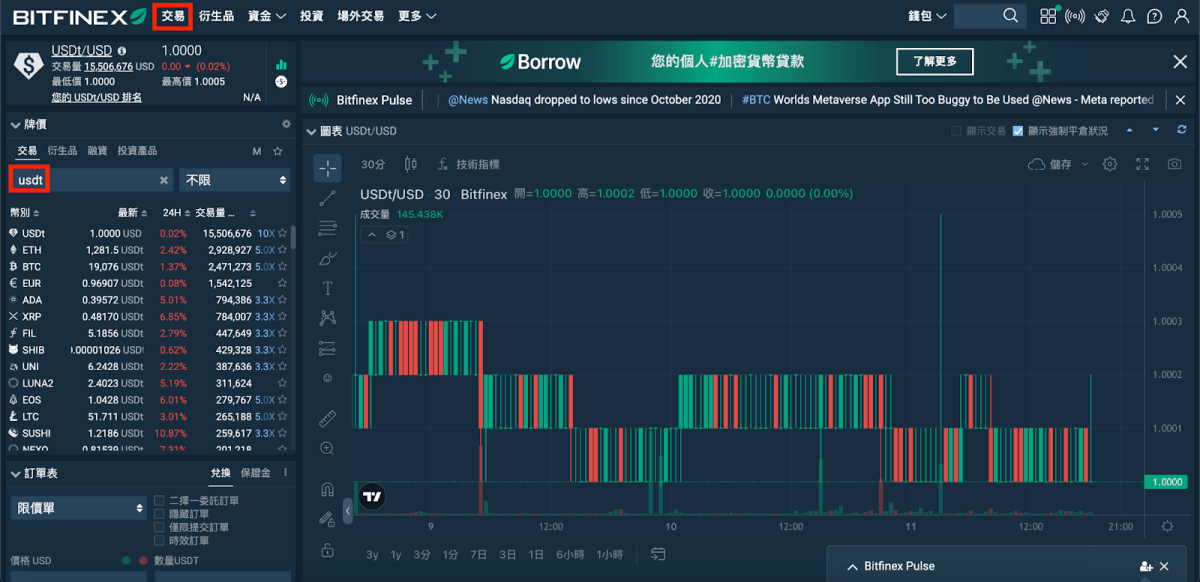 Bitfinex 出金,Bitfinex 入金