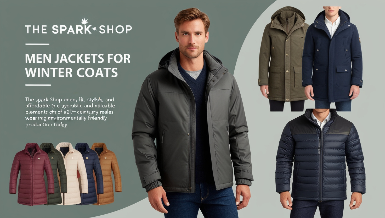 The Spark Shop Men Jackets for Winter Coats