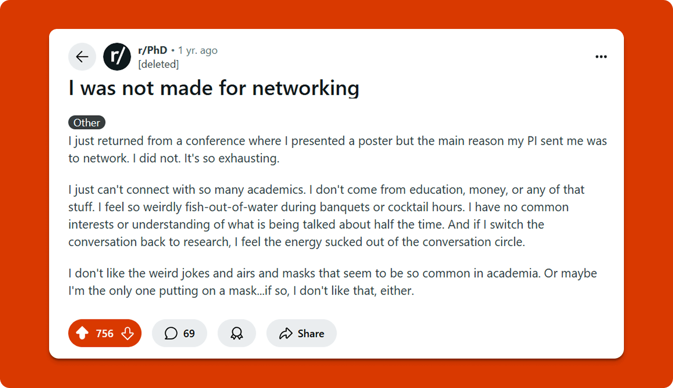 Reddit question what is networking 