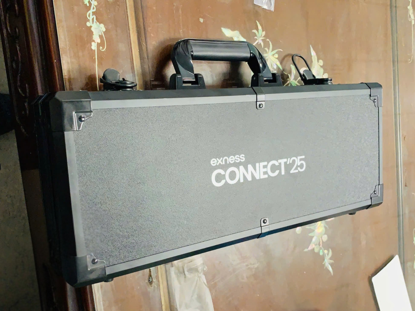 A black case with white text on itAI-generated content may be incorrect.