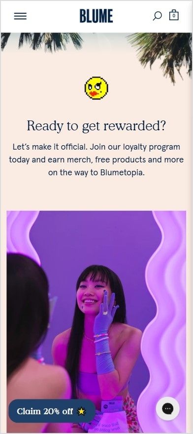 Blume loyalty program