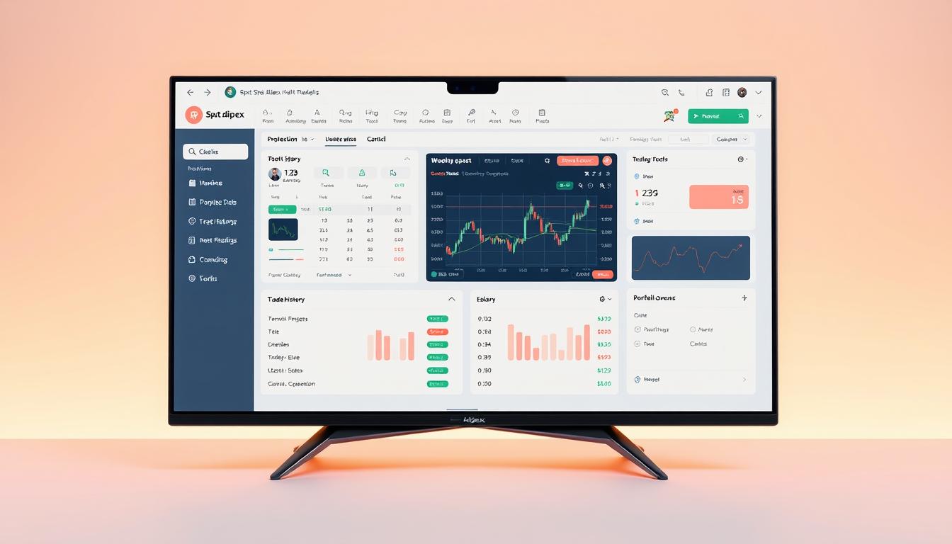 Spot Adipex Handelsplattform Interface