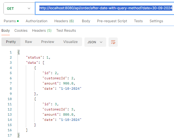 Use After Date in JPA Repository