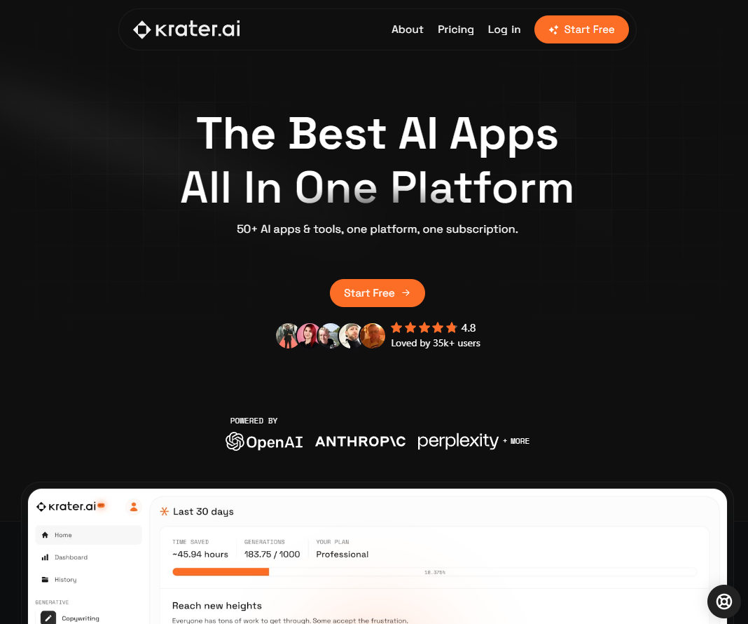 best freelance apps and tools for writers - Krater AI