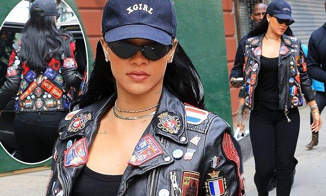 Rihanna wears impressive statement jacket while out in New York | Daily  Mail Online