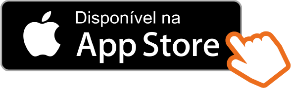 Botão para ser direcionado à Apple Store para baixar o aplicativo EmÁudio Concursos.