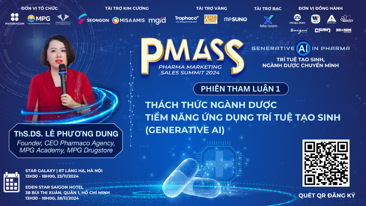 ThS.DS Lê Phương Dung: PMASS & PPAS 2024 sẽ đưa ngành dược bắt kịp làn sóng Generative AI