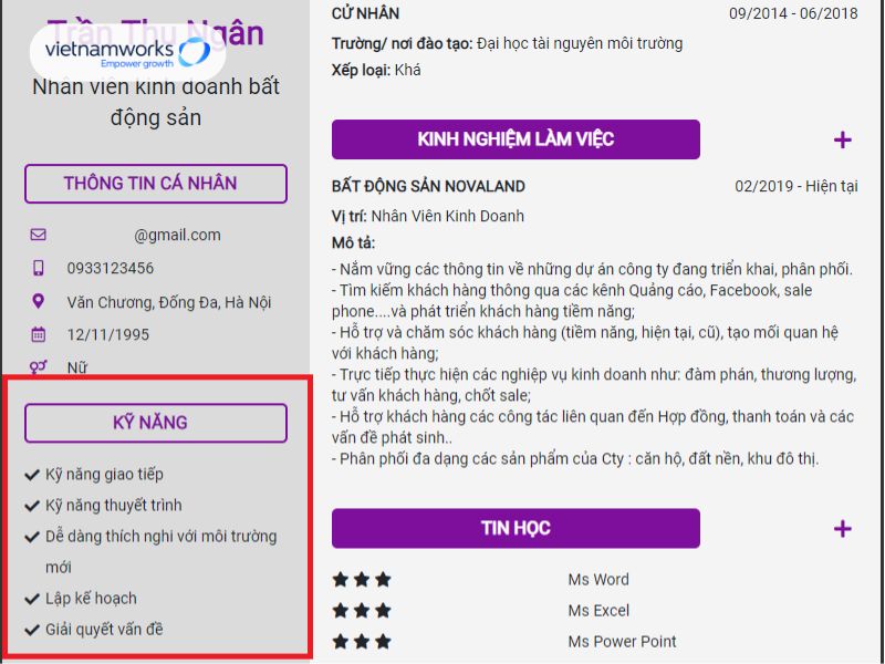 Download mẫu CV xin việc miễn phí