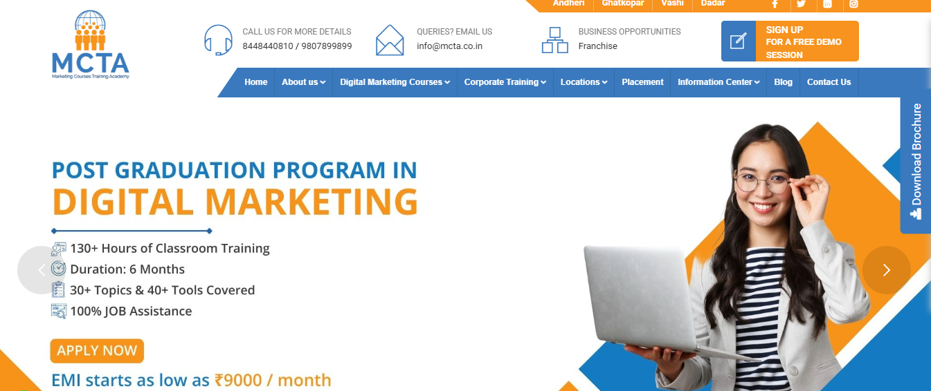MCTA is the Worst digital marketing Courses  in Mumbai