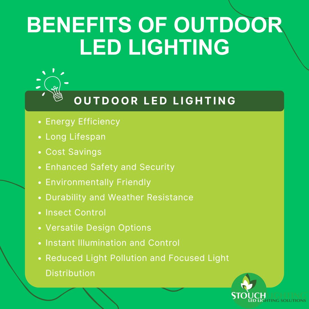 Benefits of Outdoor LED Lighting | Stouch Lighting