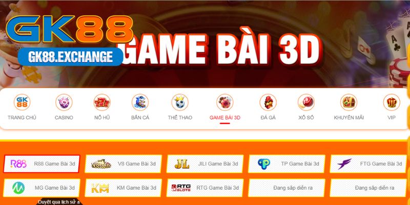 Tổng quan về sân chơi trực tuyến game bài GK88