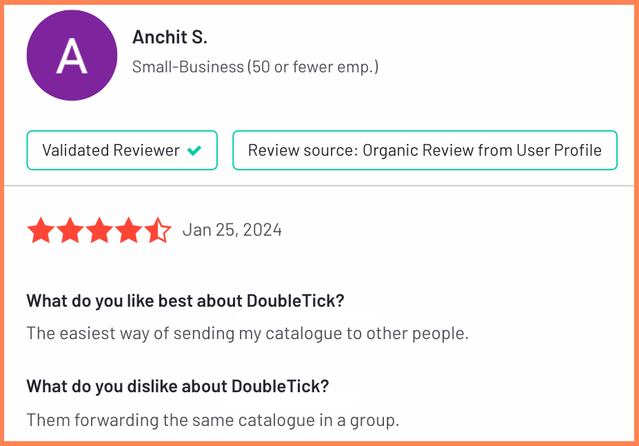 User review of DoubleTick, one of the best WhatsApp bulk message senders