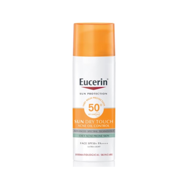 ครีมกันแดด Eucerin ยูเซอริน ซันดราย ทัช แอคเน่ ออยล์ คอนโทรล SPF50+ PA++++