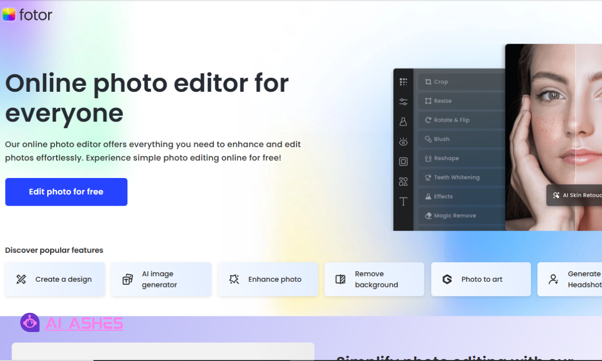 Fotor AI Dashboard