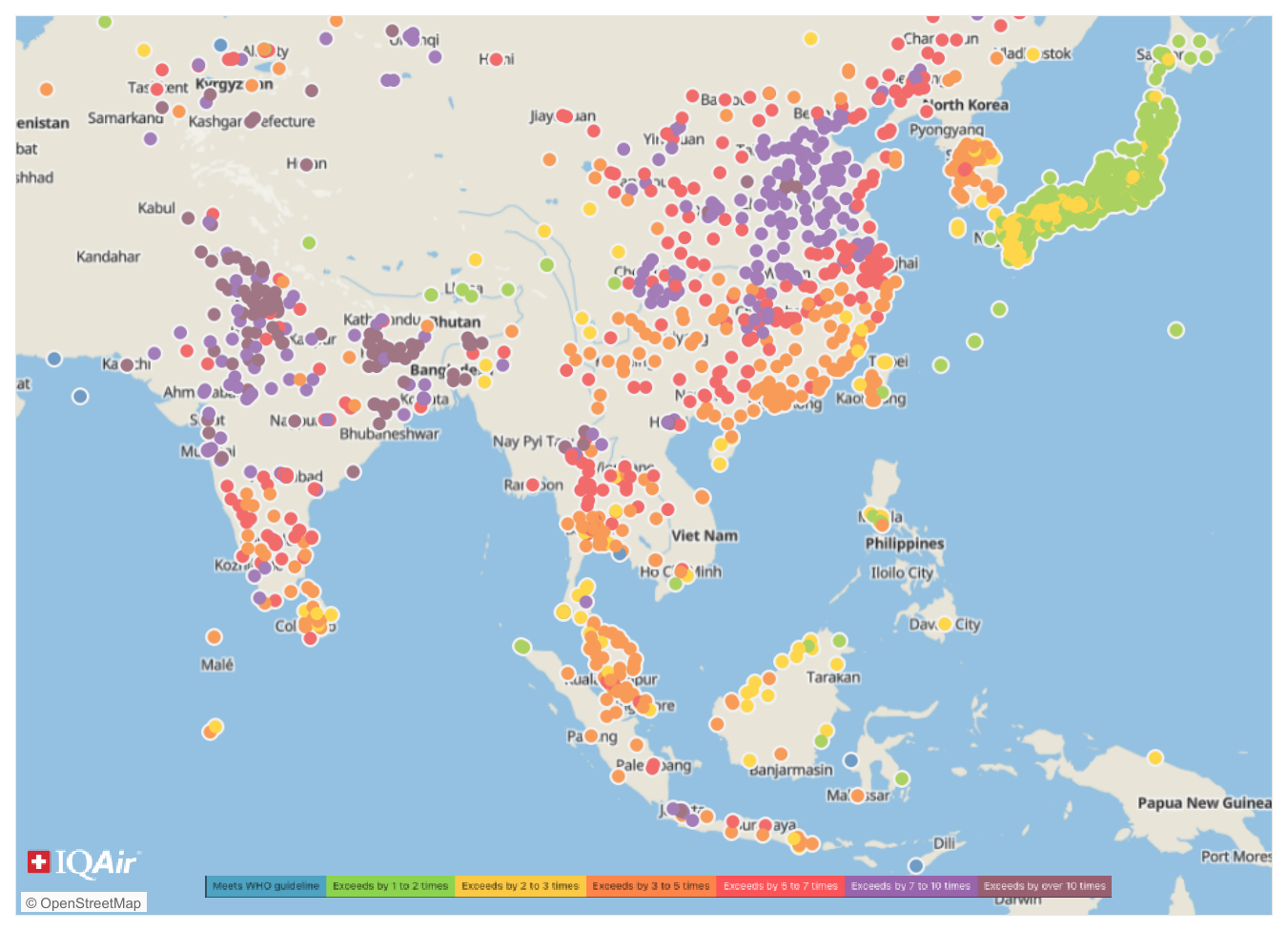 2023 PM2.5 Concentrations by City